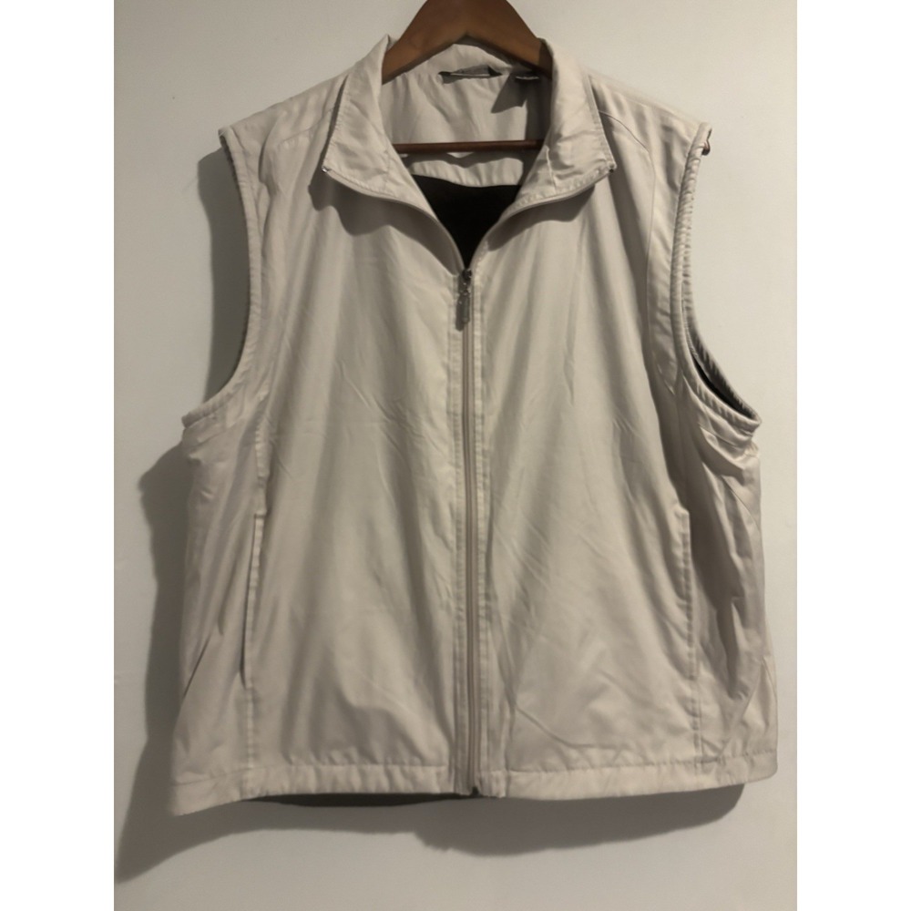 Pro Tour Men's Size Large Lined Golf Vest Khaki